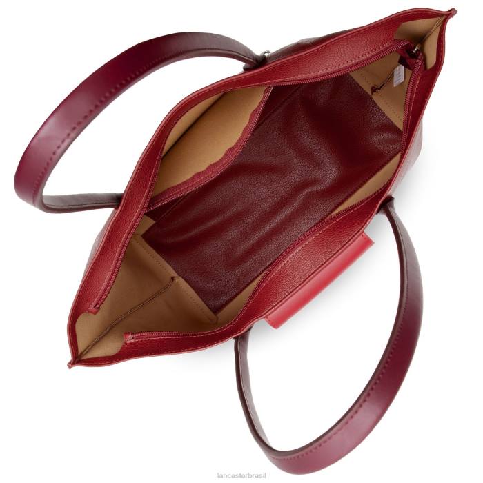 mulheres Lancaster Paris carmin-framboise-pourpre bolsa grande maia RBF4707