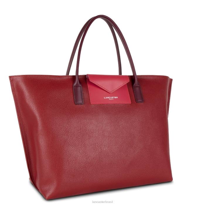 mulheres Lancaster Paris carmin-framboise-pourpre bolsa grande maia RBF4743