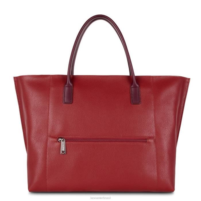 mulheres Lancaster Paris carmin-framboise-pourpre bolsa grande maia RBF4743