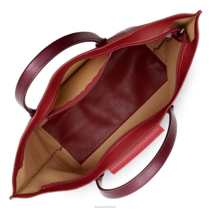 mulheres Lancaster Paris carmin-framboise-pourpre bolsa grande maia RBF4743