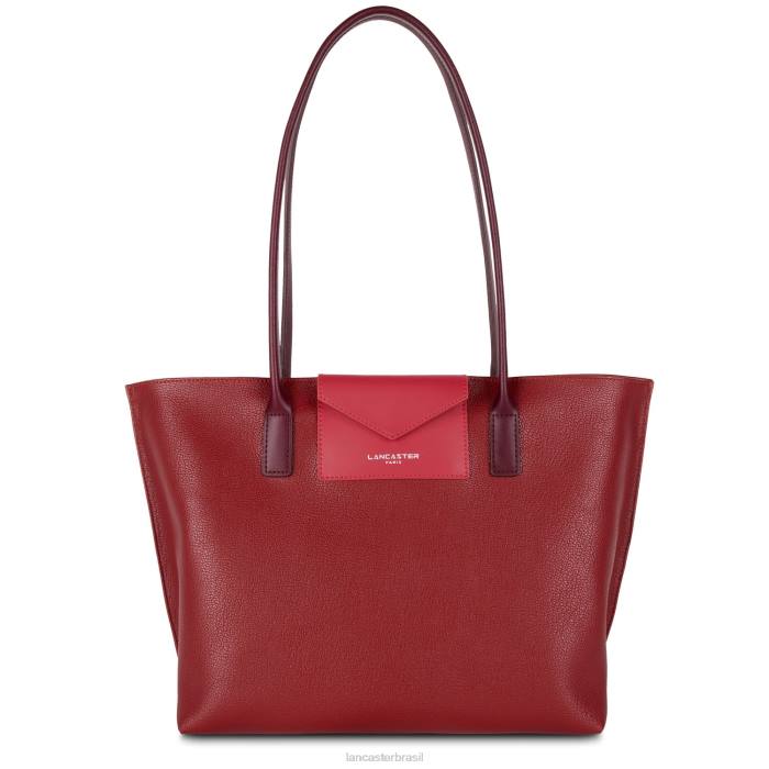 mulheres Lancaster Paris carmin-framboise-pourpre bolsa tote maya RBF42845