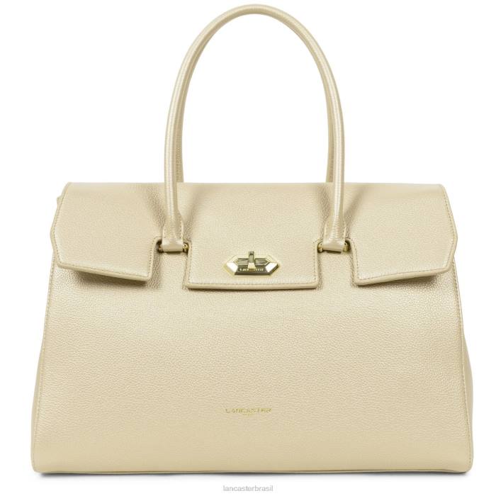 mulheres Lancaster Paris champanhe bolsa tote extra grande foulonne milano RBF42681