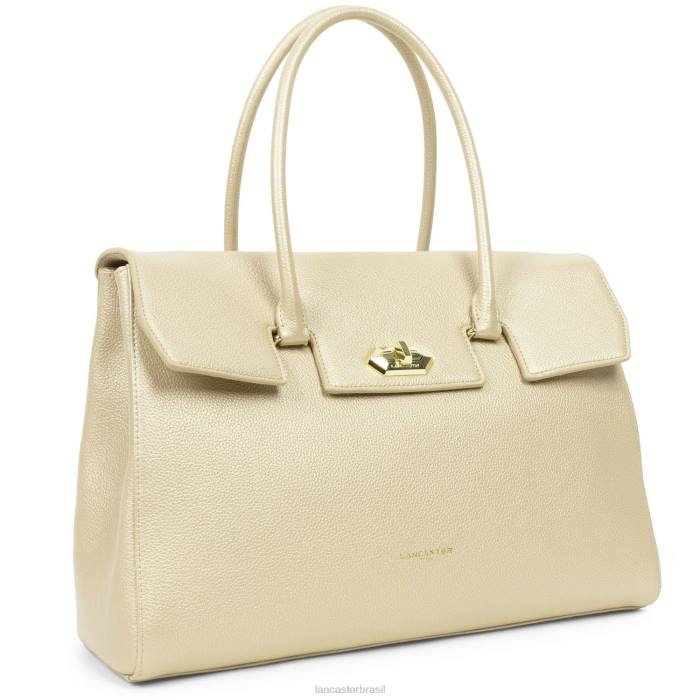 mulheres Lancaster Paris champanhe bolsa tote extra grande foulonne milano RBF42681