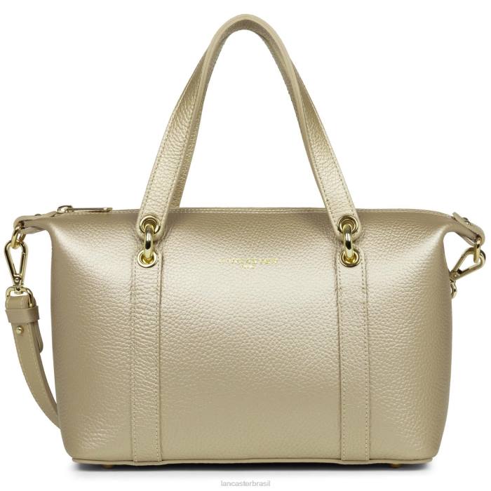 mulheres Lancaster Paris champanhe nu bolsa tote foulonne dupla RBF43369