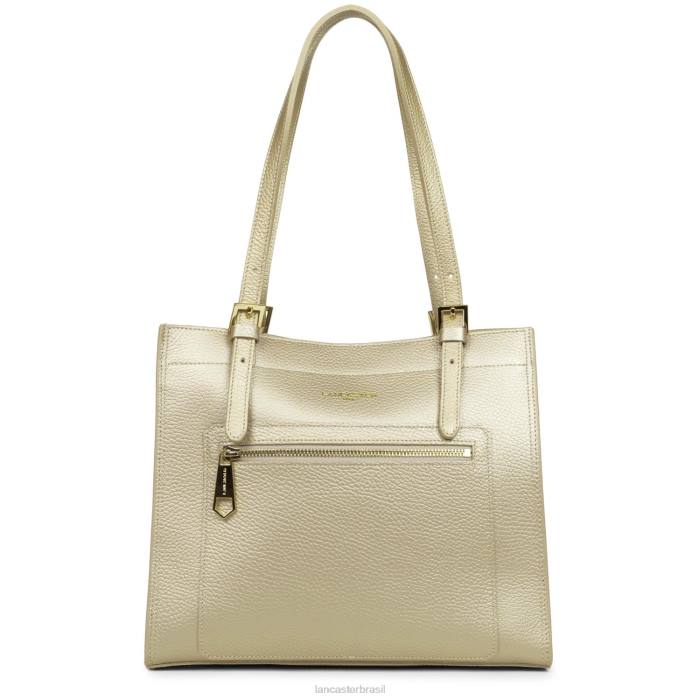 mulheres Lancaster Paris champanhe nu m tote bag foulonne duplo RBF42899
