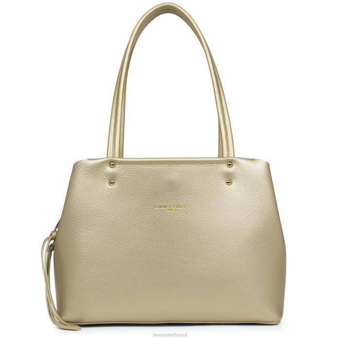 mulheres Lancaster Paris champanhe nu m tote bag foulonne duplo RBF42923