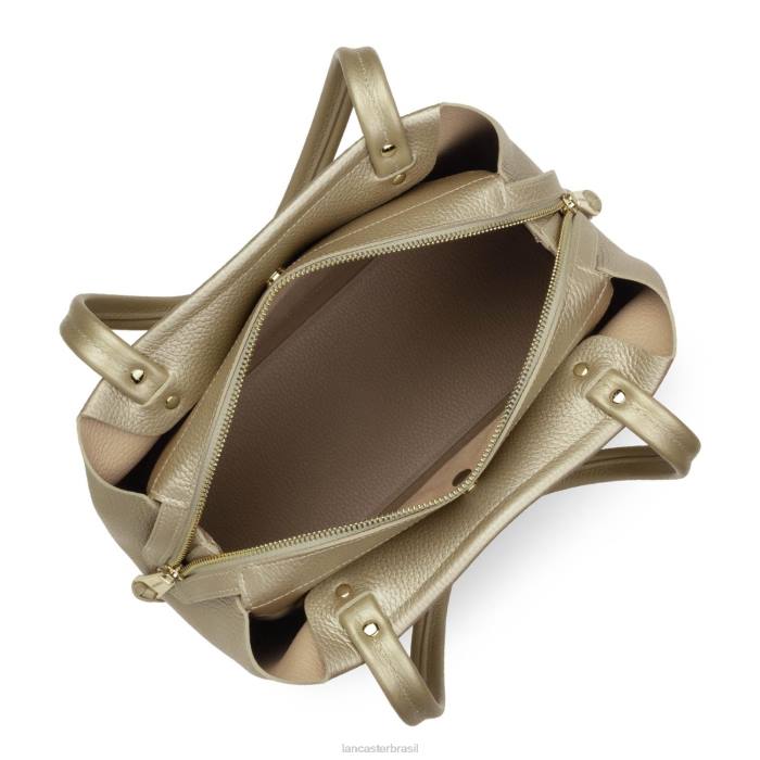 mulheres Lancaster Paris champanhe nu m tote bag foulonne duplo RBF42923