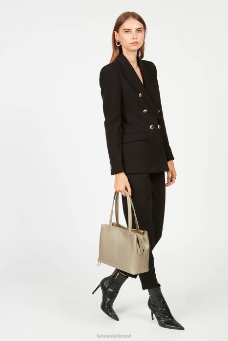 mulheres Lancaster Paris champanhe nu m tote bag foulonne duplo RBF42923