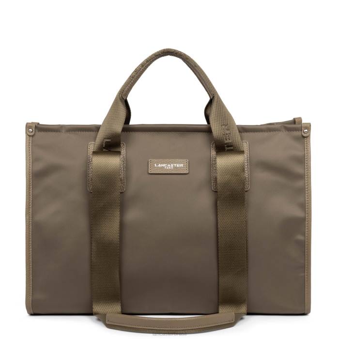 mulheres Lancaster Paris cinza bolsa grande básica faculdade RBF44479