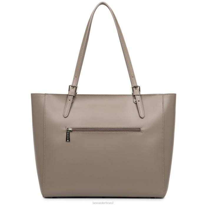 mulheres Lancaster Paris cinza bolsa lisa RBF43420