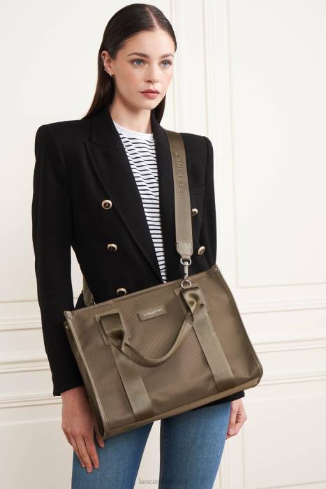 mulheres Lancaster Paris cinza m sacola faculdade básica RBF44470