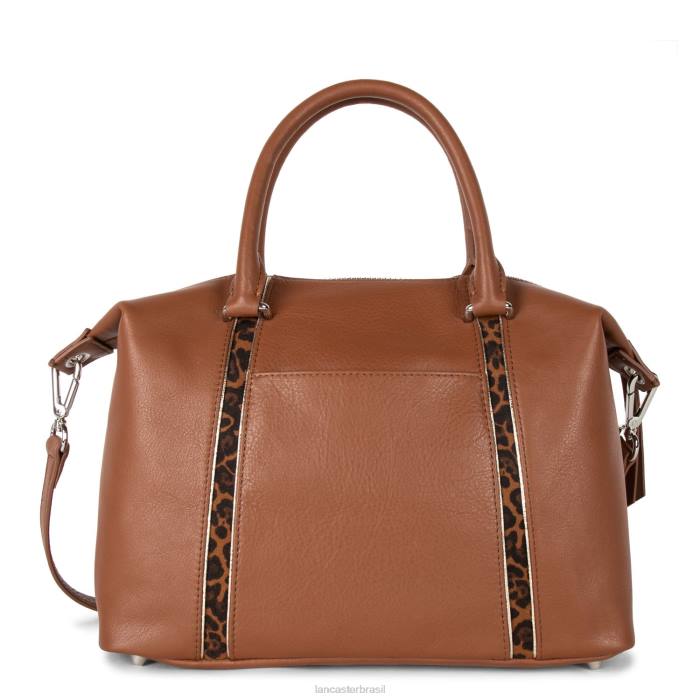 mulheres Lancaster Paris conhaque-leopardo sacola melodia suave RBF42998