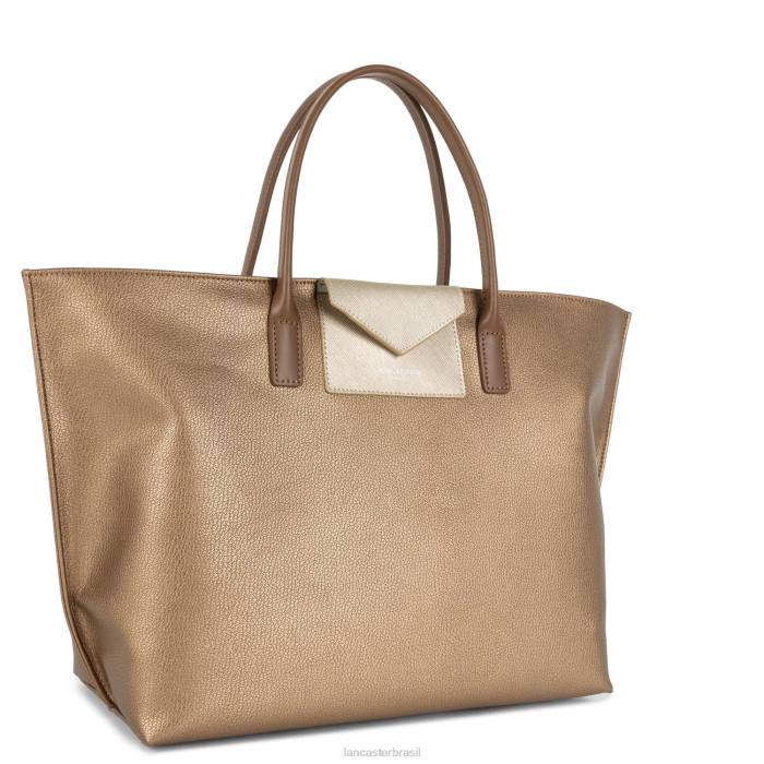 mulheres Lancaster Paris cuivre-champanhe-vison bolsa grande maia RBF4726