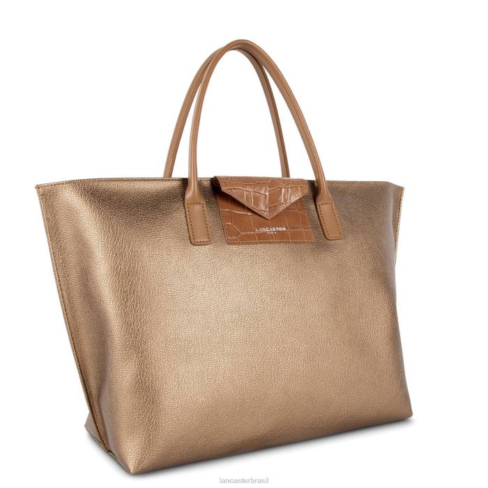 mulheres Lancaster Paris cuivre-noisette-camelo bolsa grande maia RBF4744