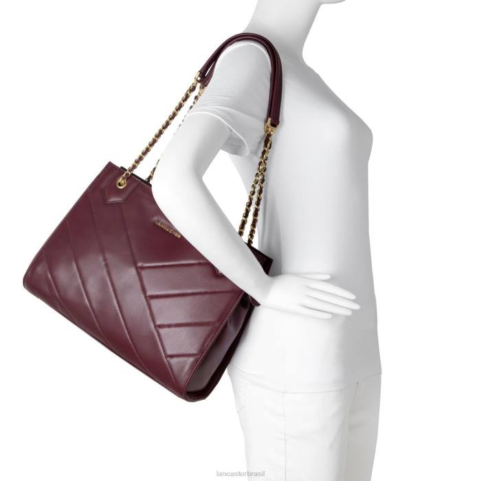 mulheres Lancaster Paris derramar bolsa tote croise matelassê RBF43633