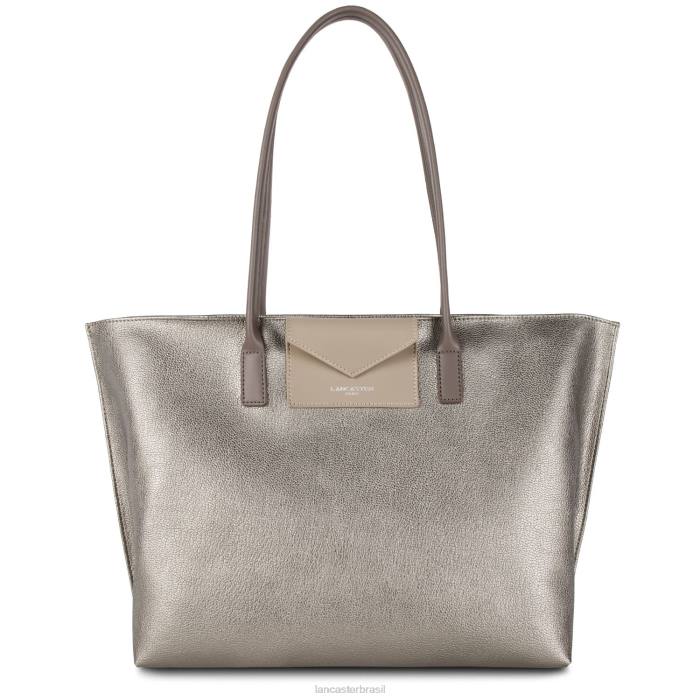 mulheres Lancaster Paris etain-galet-taupe bolsa grande maia RBF4708