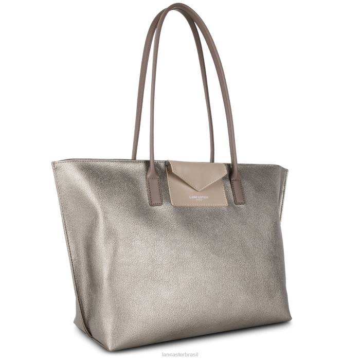 mulheres Lancaster Paris etain-galet-taupe bolsa grande maia RBF4708