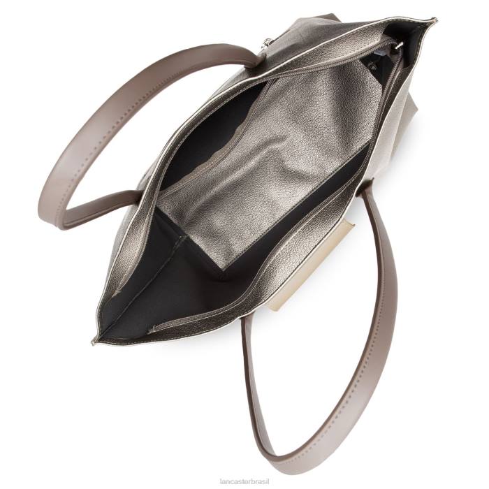 mulheres Lancaster Paris etain-galet-taupe bolsa grande maia RBF4708