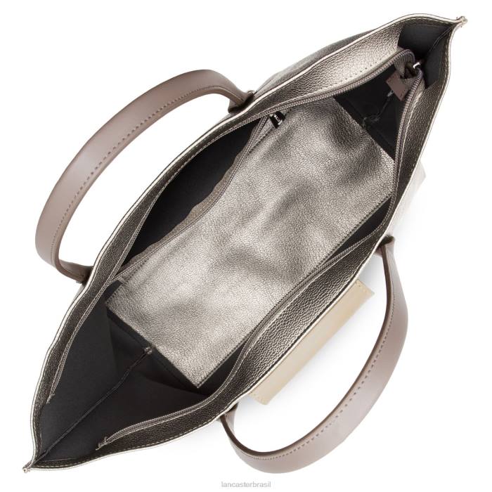 mulheres Lancaster Paris etain-galet-taupe bolsa grande maia RBF4745