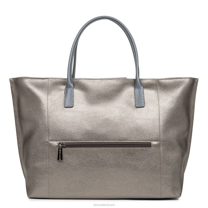 mulheres Lancaster Paris etain-mauve-gris bolsa grande maia RBF4731