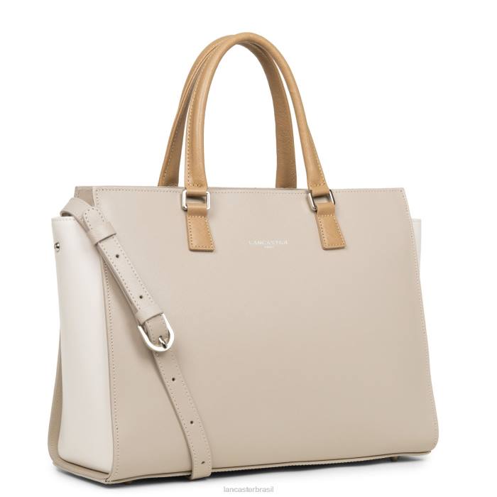 mulheres Lancaster Paris galet rose-cru-nude bolsa tote saffiano intemporel RBF43627