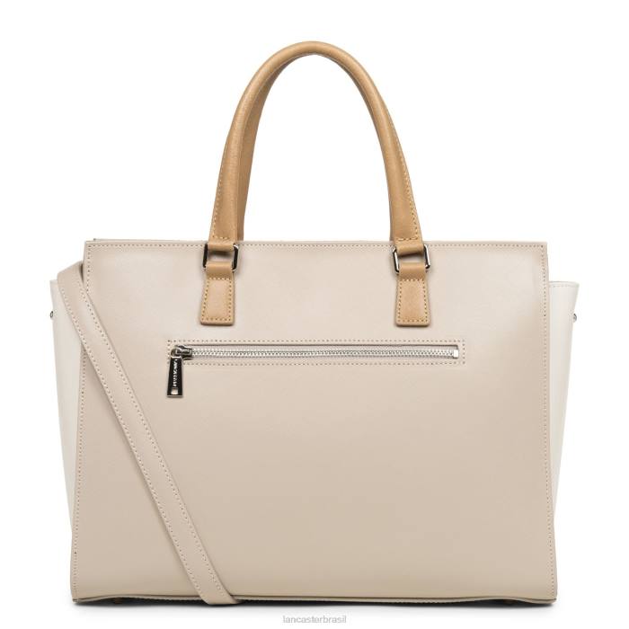 mulheres Lancaster Paris galet rose-cru-nude bolsa tote saffiano intemporel RBF43627