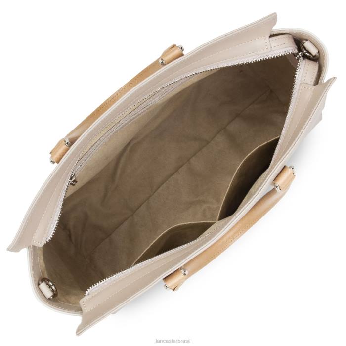 mulheres Lancaster Paris galet rose-cru-nude bolsa tote saffiano intemporel RBF43627