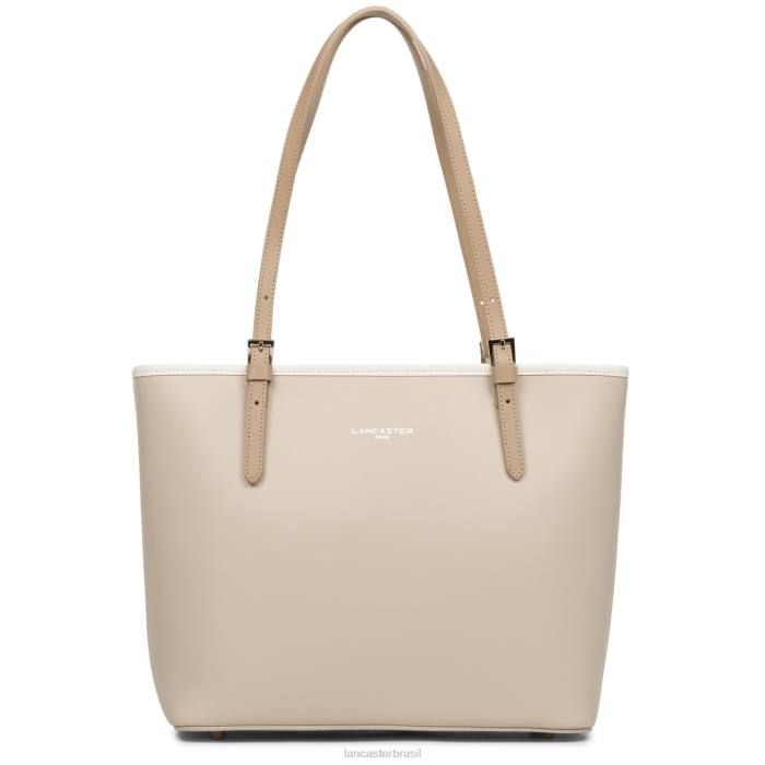 mulheres Lancaster Paris galet rose-cru-nude m sacola lisa RBF43114