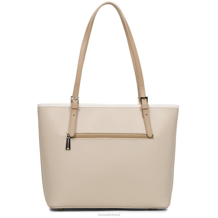 mulheres Lancaster Paris galet rose-cru-nude m sacola lisa RBF43114