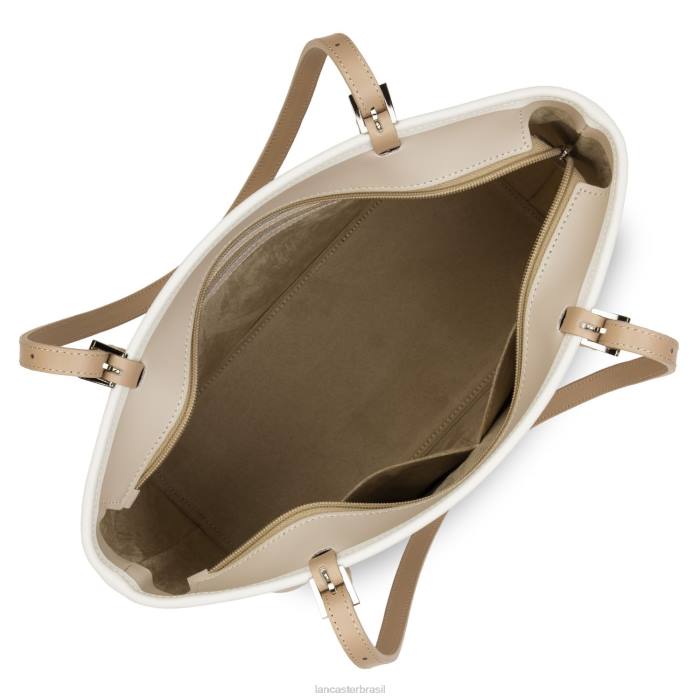 mulheres Lancaster Paris galet rose-cru-nude m sacola lisa RBF43114