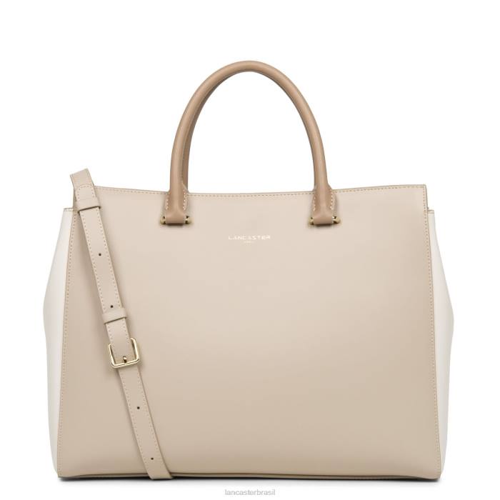 mulheres Lancaster Paris galet rose-cru-nude sacola lisa ou RBF43566