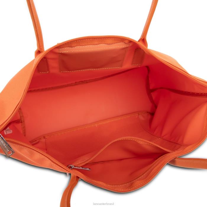 mulheres Lancaster Paris laranja bolsa grande smart kba RBF4626