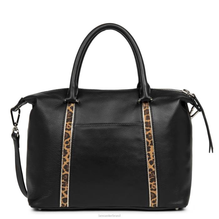 mulheres Lancaster Paris leopardo noir sacola melodia suave RBF42997