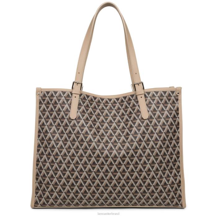 mulheres Lancaster Paris marrom-nu ícone de sacola grande RBF43880
