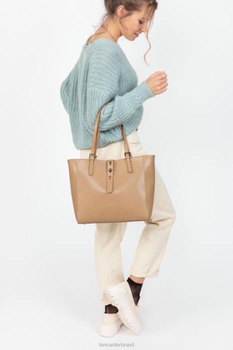 mulheres Lancaster Paris natural bolsa tote lucertola RBF44355