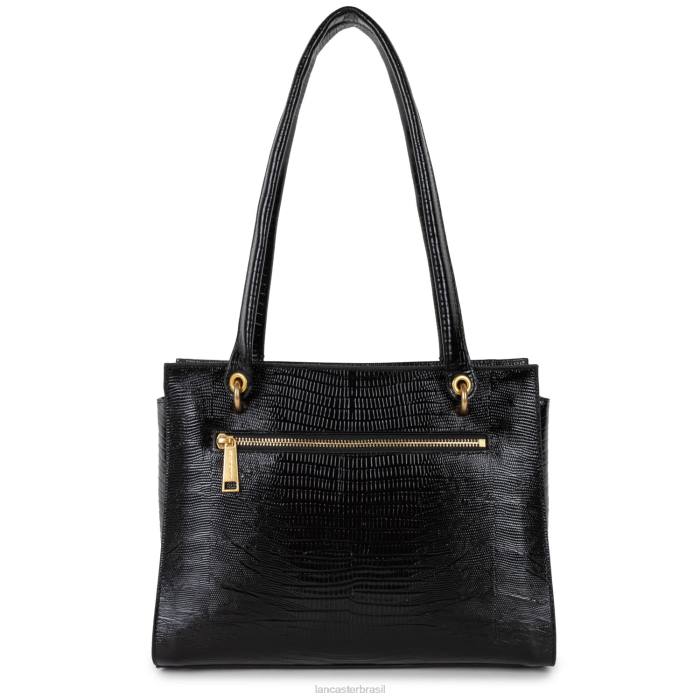 mulheres Lancaster Paris noir-lezard sacola exótica lezard & croco cn RBF43244