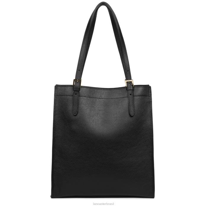 mulheres Lancaster Paris noir nu bolsa tote foulonne dupla RBF43360