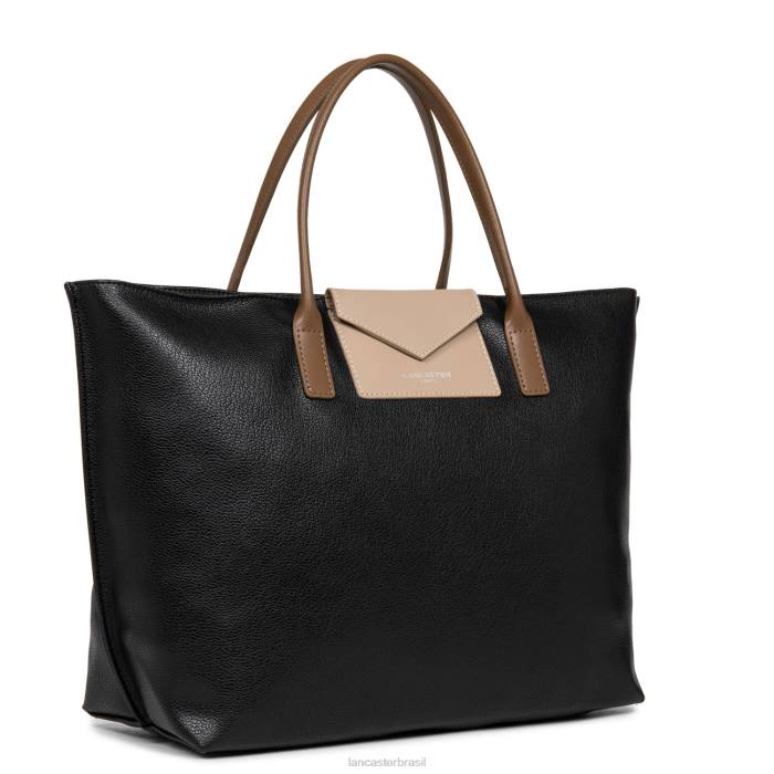 mulheres Lancaster Paris noir-nude-vison bolsa grande maia RBF4733