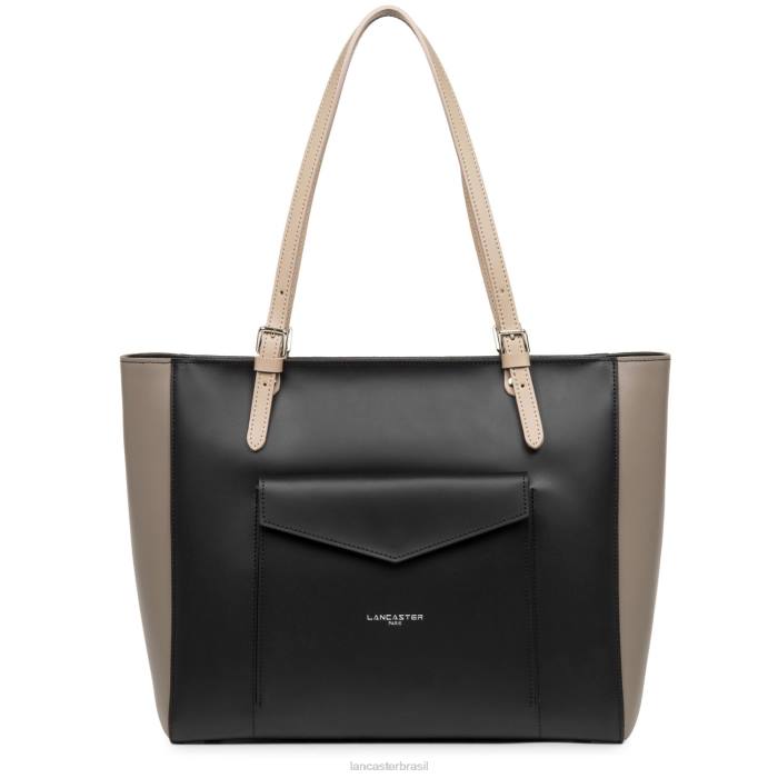 mulheres Lancaster Paris noir-taupe-nude fonce bolsa lisa RBF43419