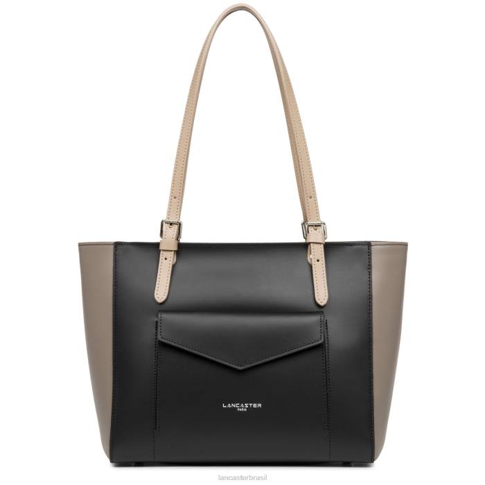 mulheres Lancaster Paris noir-taupe-nude fonce bolsa lisa RBF43551