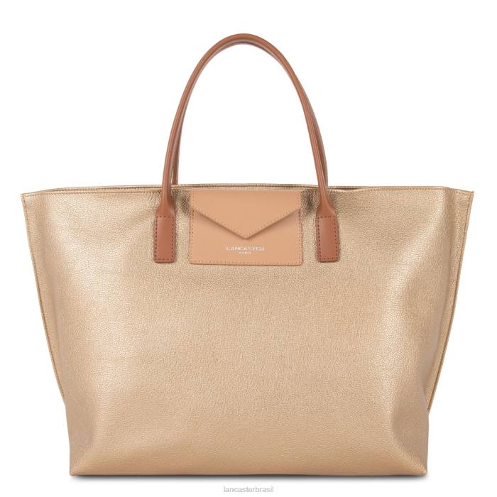mulheres Lancaster Paris ou mat-natural-camelo bolsa grande maia RBF4742