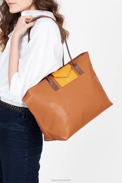 mulheres Lancaster Paris ouro-jaune-vison bolsa grande maia RBF4702