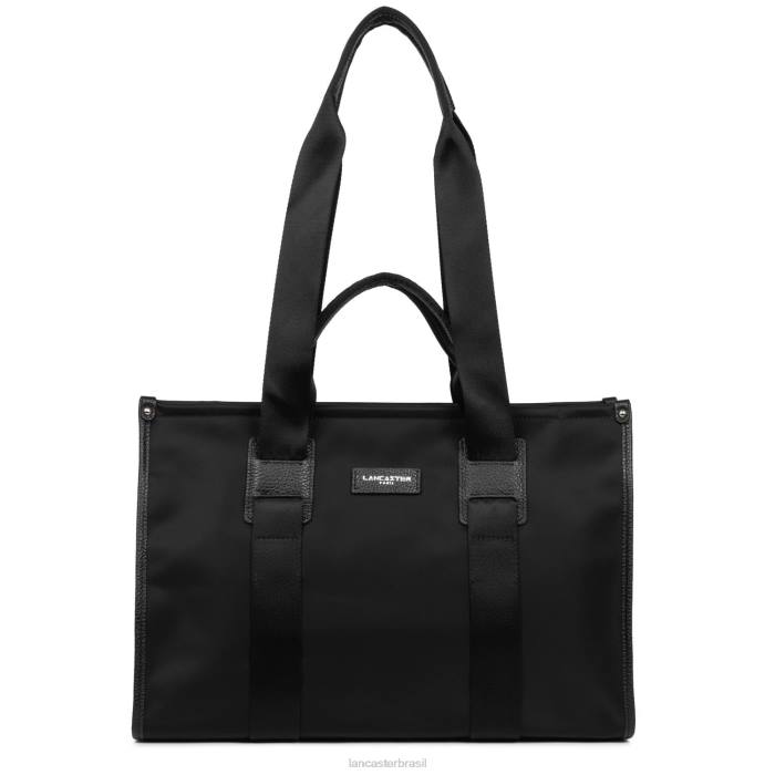 mulheres Lancaster Paris preto bolsa grande básica faculdade RBF44476