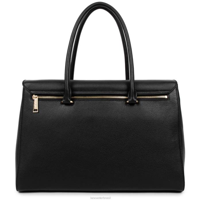 mulheres Lancaster Paris preto bolsa tote extra grande foulonne milano RBF42682