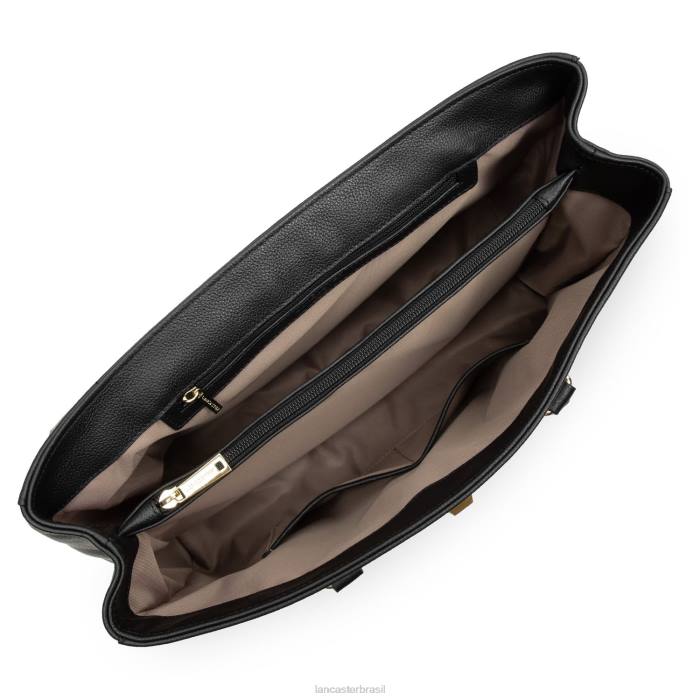 mulheres Lancaster Paris preto bolsa tote extra grande foulonne milano RBF42682