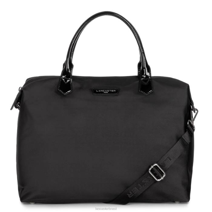 mulheres Lancaster Paris preto bolsa tote grande básica verni RBF43057