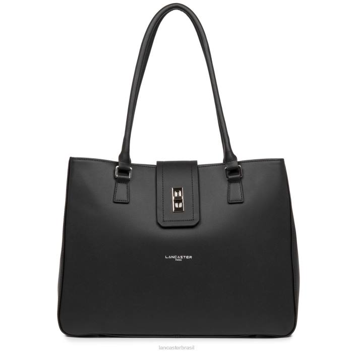 mulheres Lancaster Paris preto bolsa tote grande city mae RBF44427