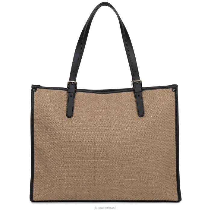 mulheres Lancaster Paris preto bolsa tote midi real RBF43288