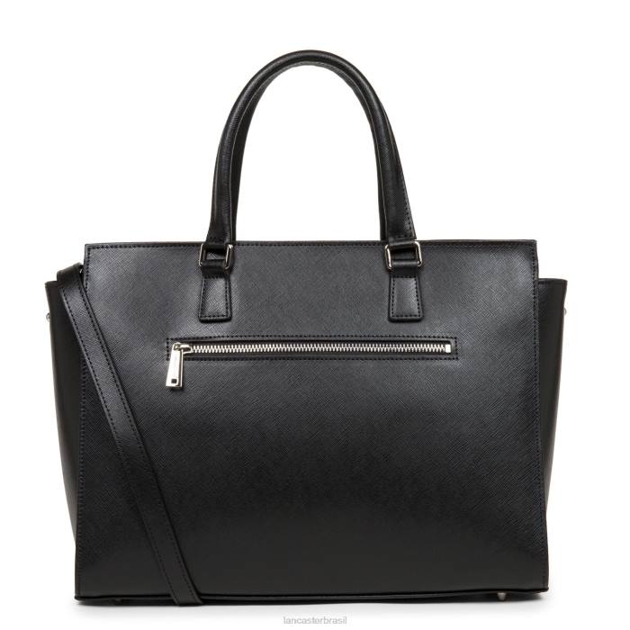mulheres Lancaster Paris preto bolsa tote saffiano intemporel RBF43622