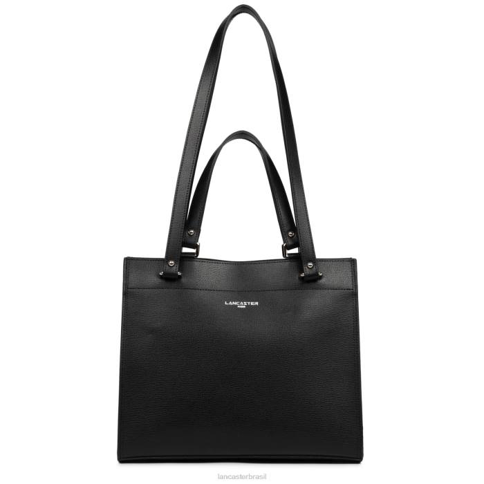 mulheres Lancaster Paris preto bolsa tote serra RBF44462
